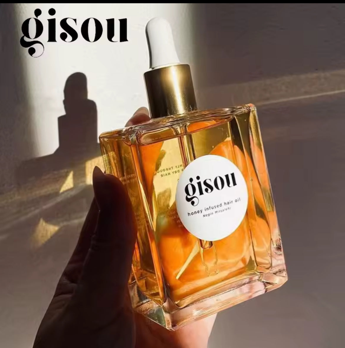 Gisou Honey Infused Hair Oil Improve Dry Hair Care Essential Flexibility Smooth Long Lasting Fragrance Retention Conditioner